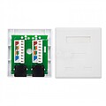 Roseta de Superfície RJ45 Cat.6 UTP NanoCable 2 Tomadas