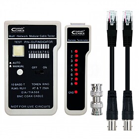 NanoCable Testador para Cabo RJ11/RJ12/RJ45, Coaxial