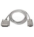 Cabo Modem Série Nanocable DB9 Fêmea a DB25 Macho 1,80m - Cor Bege