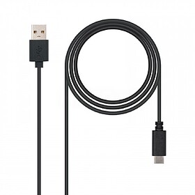 Cabo Nanocable USB-C 2.0 Macho a USB-A Macho 1m