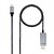 Conversor de Cabo Nanocable USB-C Macho a HDMI Macho 1,80m - Cor Preto/Prata - imagem 1