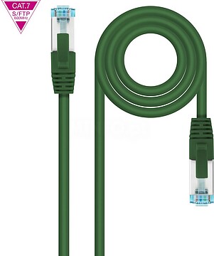 Cabo Nanocable Verde Cat.7 LSZH SFTP PIMF AWG26 50cm