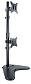 Suporte de Mesa Tooq para 2 Monitores em Vertical de 17”-32” - Giratório e Inclinável - Peso Máximo 9kg por Braço - VESA 100x100mm