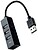 Hub NanoCable USB-A 2.0 com 4x USB-A 2.0 - Cabo de 0,15m - imagem 1