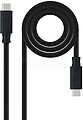 Cabo Nanocable USB 3.1 Gen2 5A USB-C/M-USB-C/M 2m - Cor Preto