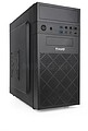 Tooq Caja Minitorre Micro-ATX/Mini-ITX - Tamanho de Disco Suportado 3.5”, 2.5” - USB3.0, 2.0, Áudio HD, Leitor de Cartões - Ventilador 120mm Incluído - Cor Preta