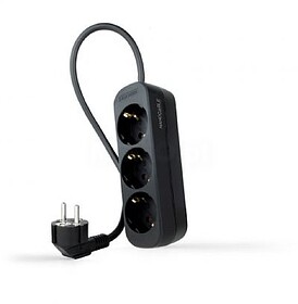 Regulador de NanoCable 3 Tomadas - 1,4m - Cor Preta