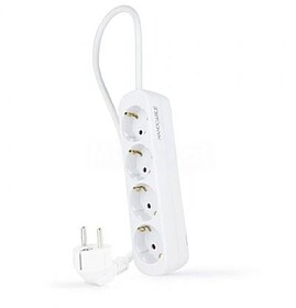 Regulador de NanoCable 4 Tomadas - 1,4m - Cor Branca