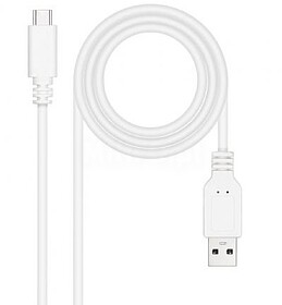 10.01.2101-L150-W : CABO NANOCABLE USB 2.0 3A, TIPO USB-C/M-...