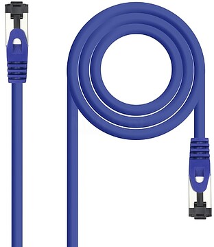 10.20.2000-BL Nanocable Cabo Vermelho Latiguillo Cat.8.1 2Ghz LSZH SSTP AWG26 - Comprimento 0.5m - Cor Azul