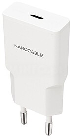 10.10.2021 Nanocable Carregador de Parede USB-C/PD 20W - Cor...