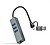 Nanocable Adaptador de Rede USB-C + USB-A/M 3.0 para Ethernet Gigabit 10/100/1000 Mbps + Hub 3xUSB-A 3.0 - 15 cm - Cor Cinzento 10.03.0412 - imagem 1