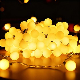 B10303K4H : Luzes de Natal com 100 LED Branco Quente 3xAA 10...