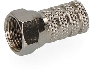 CONECTOR “F” PARABÓLICO METÁLICO. QUALIDADE SUPRA EMBA...