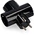 Clavija Tripla Preta Blister com Baquelita T/TL 16A 250V Edm E40059 - imagem 1