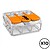 Conector Rápido com Ala 3 Condutores, Ø Máximo 4 mm², 450 V, 32 A; Transparente; 18,8 x 18,6 x 8,4 mm. Contém 10 unidades G-E63134 - imagem 1