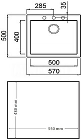 LAVA LOUÇA TEKA - FORSQUARE 50.40 TG - BLACK : MEDIDA (LXP)...
