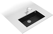 Lava Louça Teka - Square 72.40 TG - Black : Medida (Lxp): 760X440MM - sob Tampo - Móveis 80CM -Tegranito- Preto