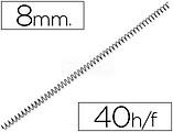200 x Espiral metalico yosan preto passo 54 4: 1 8 mm calibre 1,00mm Espiral metalico yosan preto passo 54 4: 1 8 mm calibre 1,00mm 3034EMN08