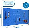 Organizador de Ferramentas de Parede, 600x1200 mm, inclui 8 acessórios