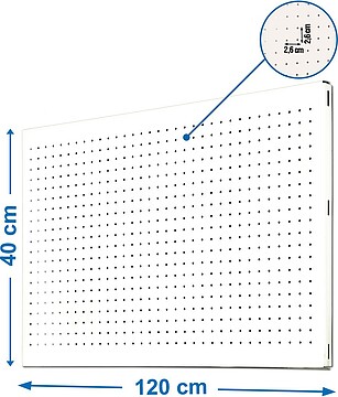 Painel de Ferramentas de Parede, 1200x400 mm, Metal