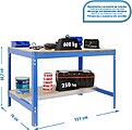 Mesa de Trabalho da Oficina, 1510x760 mm, Capacidade de Carga 600 kg