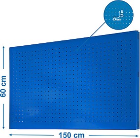 Painel de Ferramentas de Parede, 1500x600 mm, Metal