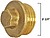 Plugues Masculinos de Bronze de 3/8 - imagem 1