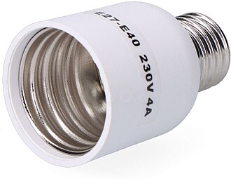 G-44127: Conversor de E27 para E40, 4 a 230 V, branco, Ø47 ...