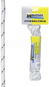 Corda Nylon Alta Tenacidade Branca/ Azul (Madeixa 10 m.)