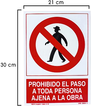 Pessoa de passagem proibida propaganda de outros trabalhar 30 x 21