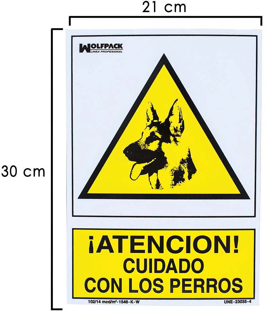 Cuidados de cartaz com cães 30 x 21