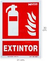 Extintor de incêndio de sinal 30 x 21