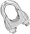 Suporte de Cabos Galvanizado 12 mm. 1/2” Uso Doméstico - imagem 1
