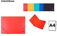 Carpeta A4 Plástico, Colores Surtidos, 245 x 320 mm G-64534