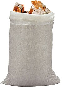 G-79156 79156 SACO DE RAFIA BRANCO 50 x 80 cm, 10 un