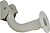 Suporte lateral para carcaça - Compatível com HS250W - 170 (Al) x 85 (Lg) x 170 (Pf) - Carga máxima 15 Kg - Alumínio/ Cor marfim - Giro horizontal 360º/ vertical 85º SP720HS - imagem 1