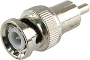 Conector SAFIRE - BNC macho - RCA macho - 32 mm (Fo) - 13 mm (An) - 8 g CON225