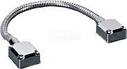 Passador de cabos para portas - Tubo flexível - Material metálico - Protege cabos de danos - Apto para todos os tipos de portas - 480 (Al) x 40 (Fo) x 12.7 (An) mm DLK-401
