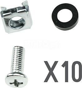 PP 9100 : PHASAK Kit de tornillos para rack tornillo+tuerca+...
