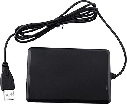 MF-USB-READER : Leitor de cartões USB - Alta frequência MF 13.56 MHz - Comunicação USB - Simulação de teclado - Plug & Play - Adequado para software de controlo de acesso