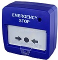 Botão de Alarme de Incêndio Rearmável c/ LED (Azul) DMT-D9000-MCP-B