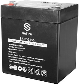 BATT-1250 : Bateria de Chumbo 12V 5Ah - SAFIRE