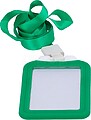 CARD-HOLDER-V-GREEN : Porta-cartões - Disposição vertical - Película de proteção em plástico - Feito de silicone - Cor verde