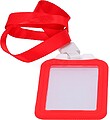 CARD-HOLDER-V-RED : Porta-cartões - Disposição vertical - Película de proteção em plástico - Feito de silicone - Cor vermelho