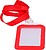CARD-HOLDER-V-RED : Porta-cartões - Disposição vertical - Película de proteção em plástico - Feito de silicone - Cor vermelho - imagem 1