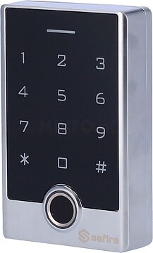 SF-AC122-F-WIFI : : Controlo de acesso autónomo - Acesso por impressão digital, cartão EM, PIN e APP - Saída de relé e botão pulsador - Wiegand 26 e WiFi ¦ Controlo de tempos - Tuya Smart APP para gestão remota e aberturas - Apto para exterior IP68