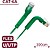 Cable UTP flexible - Ethernet - Conectores RJ45 - Categoría 6A - 3 m - Color verde UTP6A-FLEX-3G - imagem 1