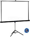 iggual Ecrã de Tripé 180x180 cm com Tripé+Saco PSITS180