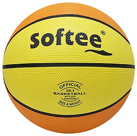 BOLA BASQUETEBOL SOFTEE NYLON - Amarelo/Laranja 3